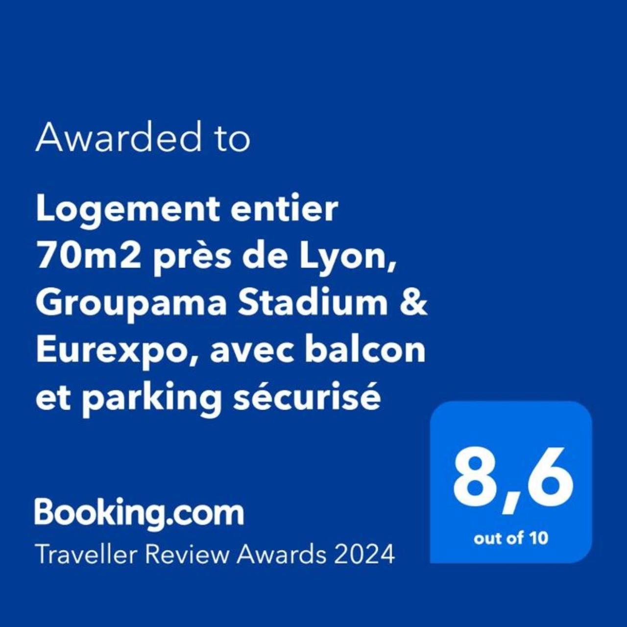 Appartement entier 70m² avec Balcon et Parking en Résidence Fermée Saint-Priest  Esterno foto
